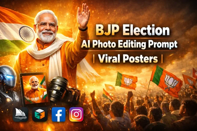 BJP Election AI Photo Editing Prompt 2026 | Viral Posters