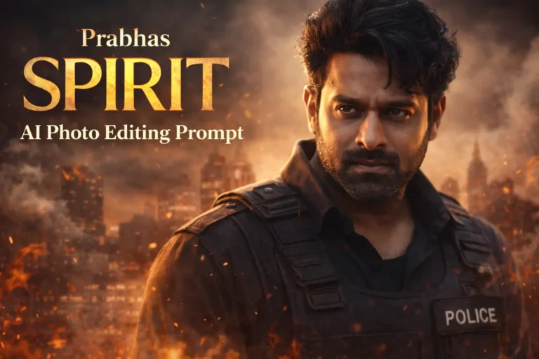 Prabhas Spirit AI Photo Editing Prompt | Google Gemini