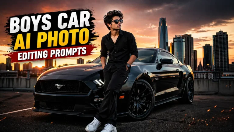 Boys Car AI Photo Editing Prompts 2026 | Real Images