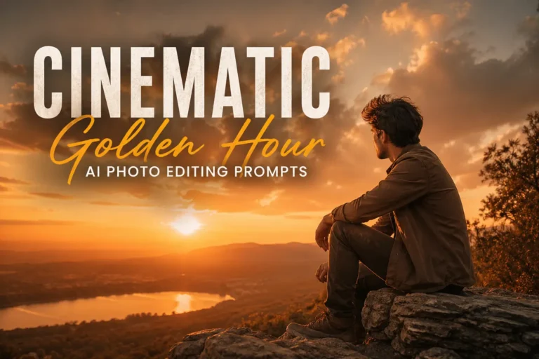 Cinematic Golden Hour AI Photo Editing Prompts 2026