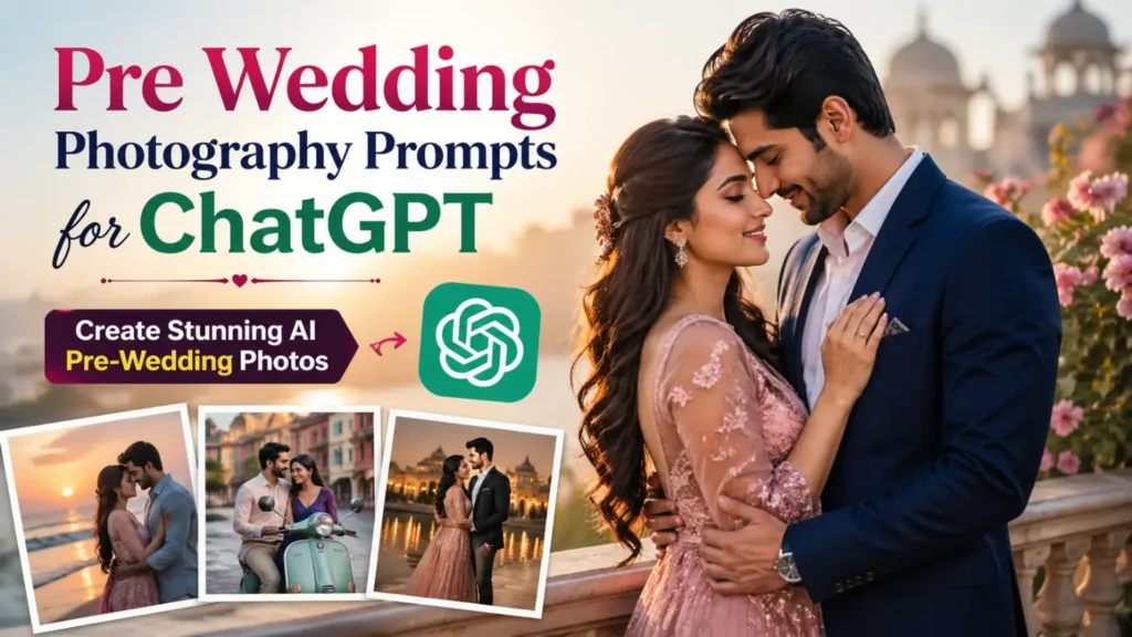 Pre Wedding Photography Prompts for ChatGPT