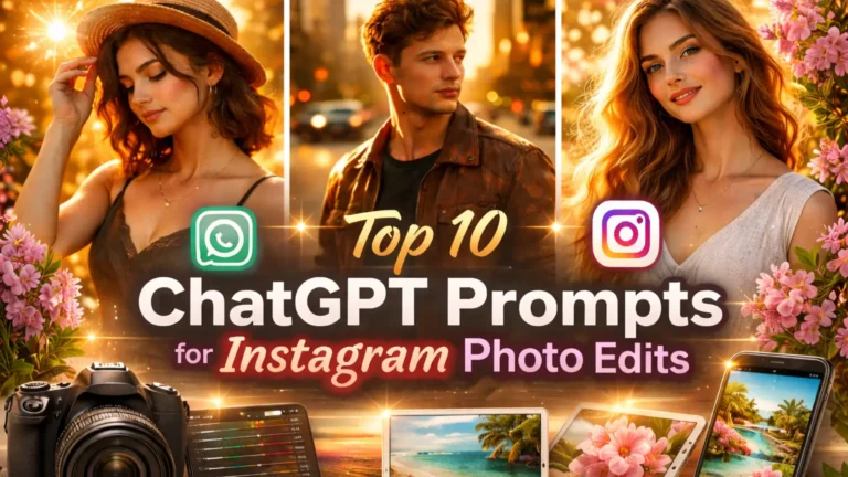 Top 10 ChatGPT Prompts for Instagram Photo Edits