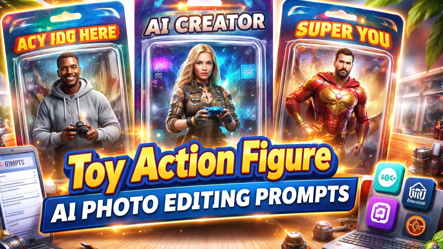 Toy Action Figure AI Photo Editing Prompts 2026