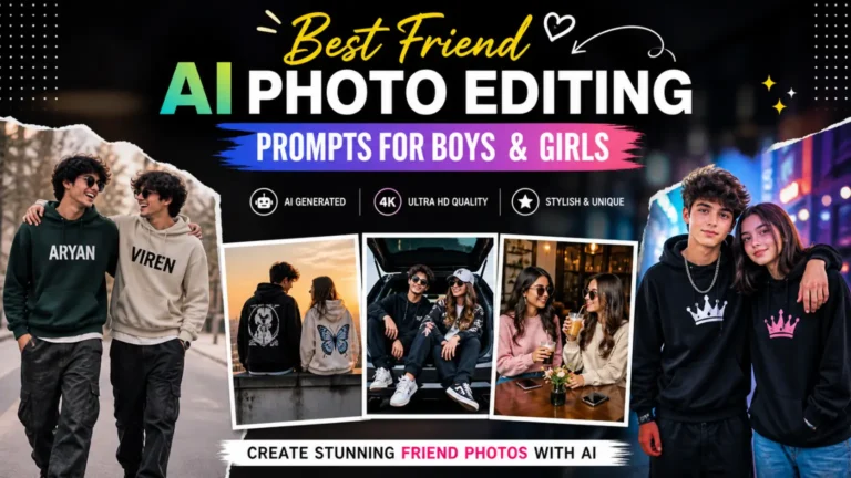 Best Friend AI Photo Editing Prompts for Boys & Girls