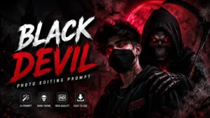 Black Devil Photo Editing Prompt
