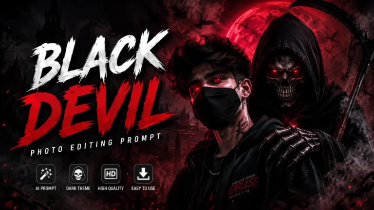Black Devil Photo Editing Prompt