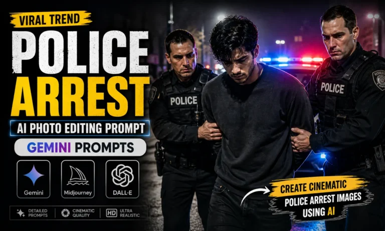 Police Arrest AI Photo Editing Prompt | Gemini Prompts