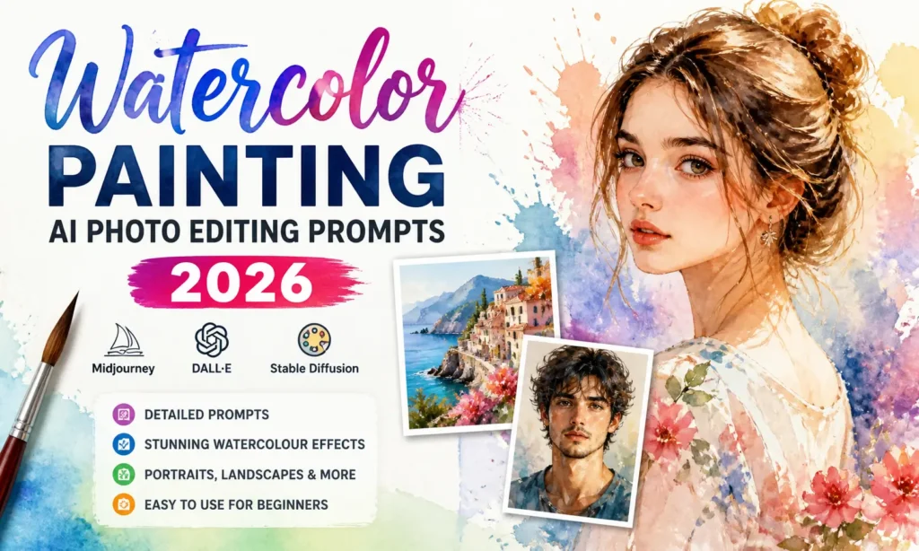 Watercolor Painting AI Photo Editing Prompts