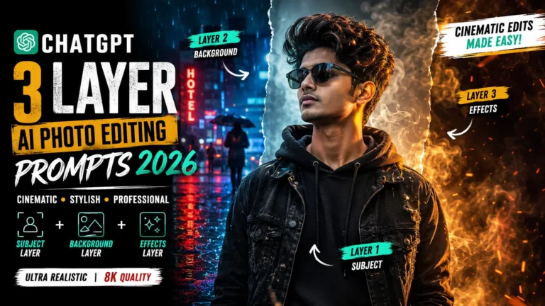 ChatGPT 3 Layer AI Photo Editing Prompts 2026