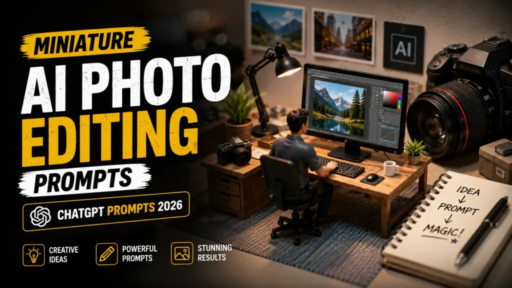 miniature Ai photo editing prompts