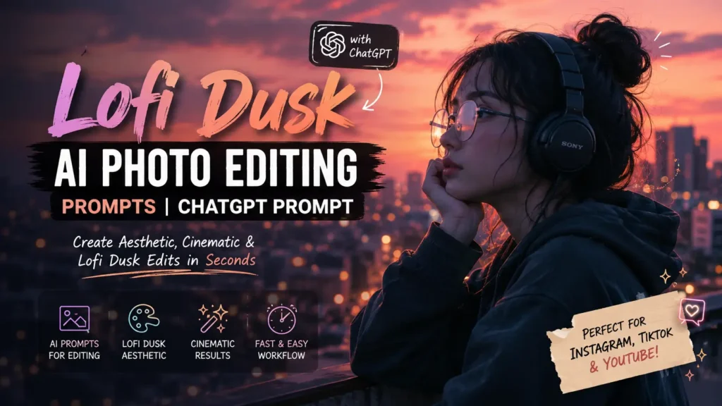 lofi dusk ai photo editing prompt