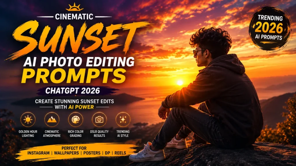 Cinematic Sunset AI Photo Editing Prompts