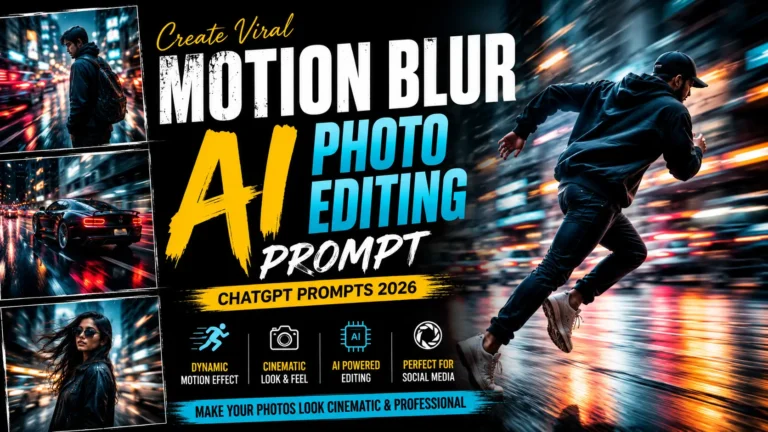 Motion Blur AI Photo Editing Prompt | ChatGPT Prompts 2026