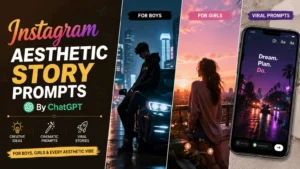 Instagram Aesthetic Story Prompts by ChatGPT for Boys & Girls