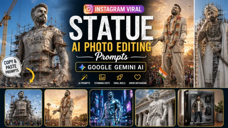 Instagram Viral Statue AI Photo Editing Prompts