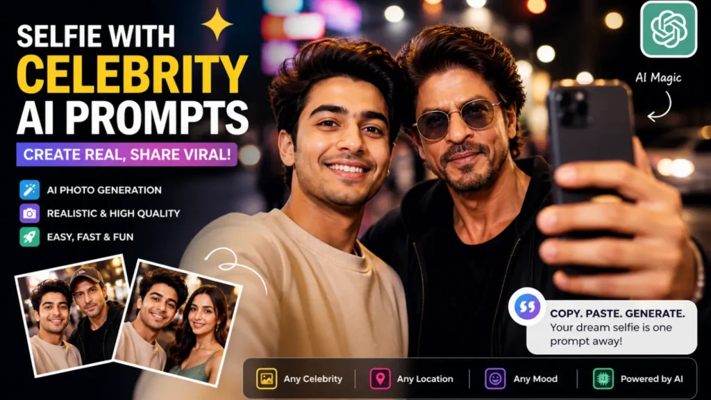 Selfie With Celebrity AI Prompts