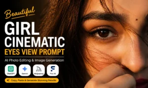 Beautiful Girl Cinematic Eyes View Prompt
