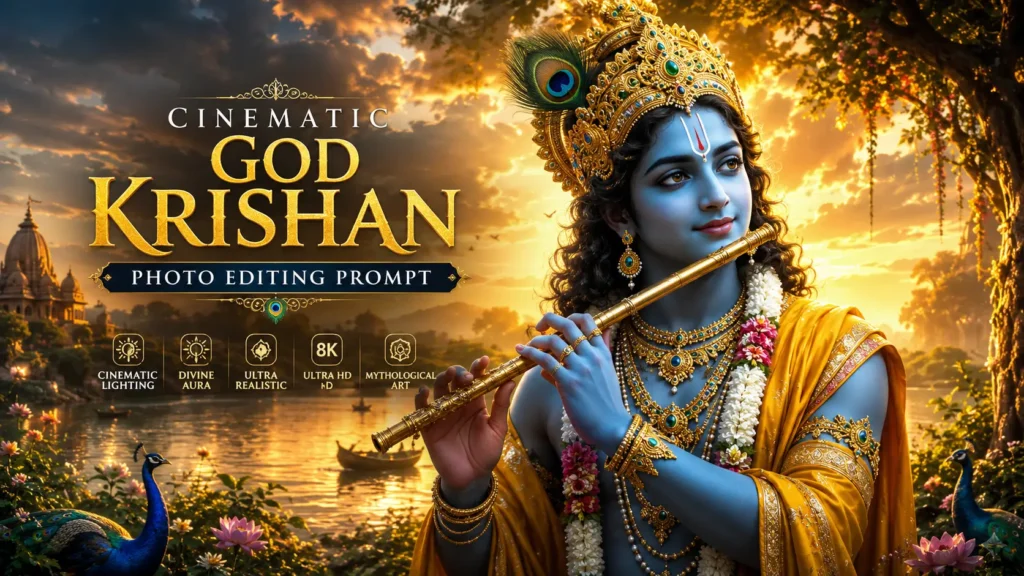 God Krishan Photo Editing Prompt