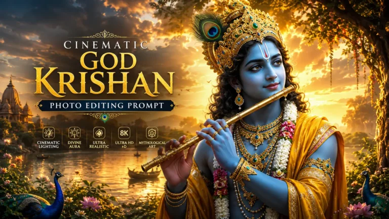Cinematic God Krishan Photo Editing Prompt 2026