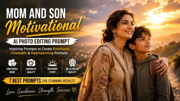 Mom And Son Motivational Photo Editing Prompt