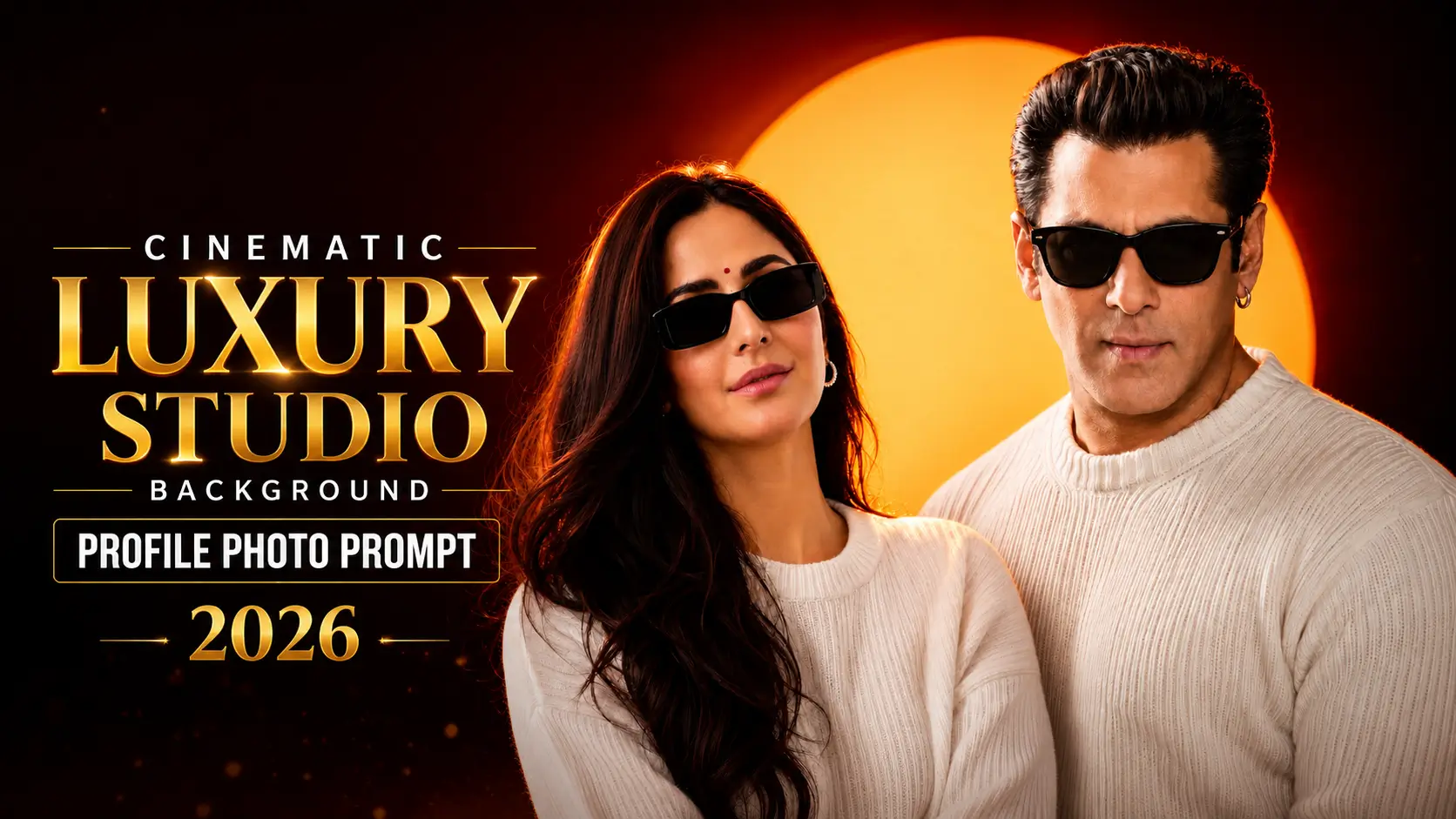 Cinematic Luxury Studio Background Profile Photo Prompt