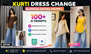 Kurti Dress Change AI Photo Editing Prompt