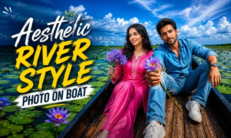 Viral Aesthetic River Style Photo On Boat