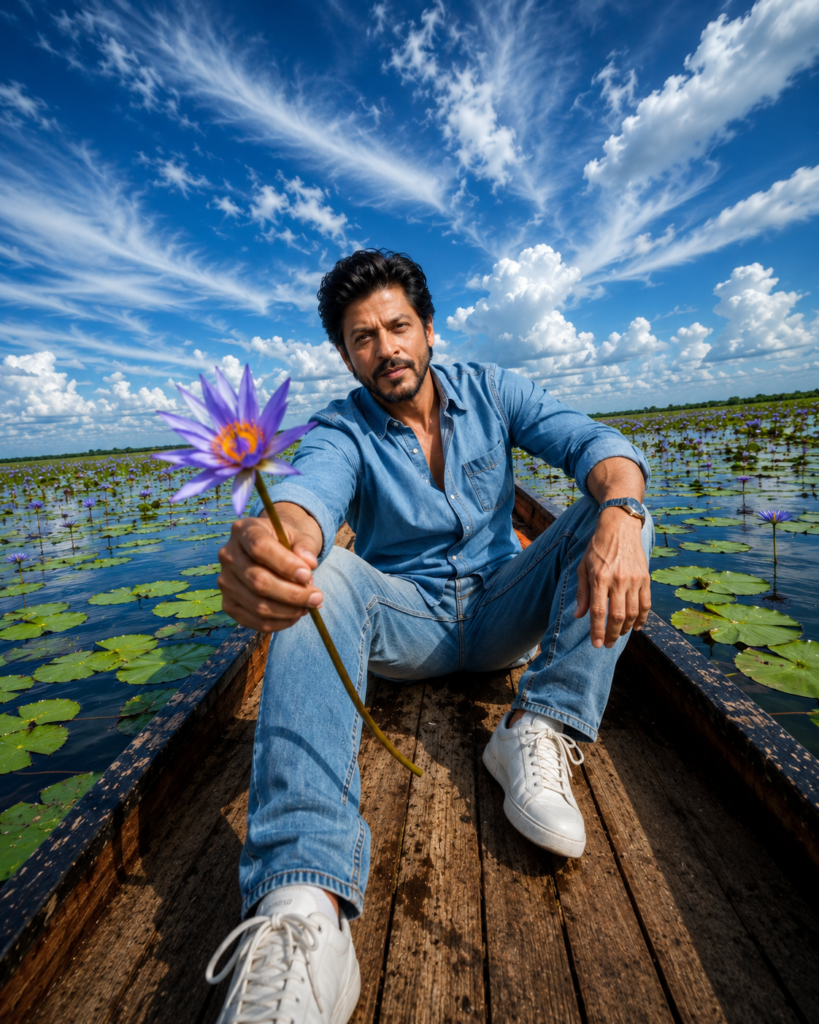 Shah Rukh Khan River Boat Image 