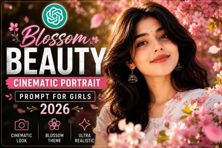 Blossom Beauty Cinematic Portrait Prompt
