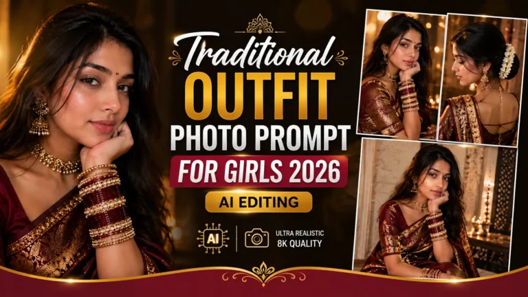 Traditional Outfit Photo Prompt For Girls 2026 | AI Editing
