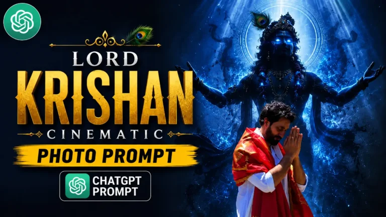 Lord Krishan Cinematic Photo Portrait Prompt 2026 | Free AI