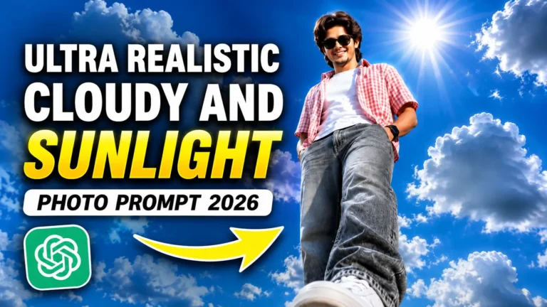 Ultra Realistic Cloudy And Sunlight Photo Prompt 2026