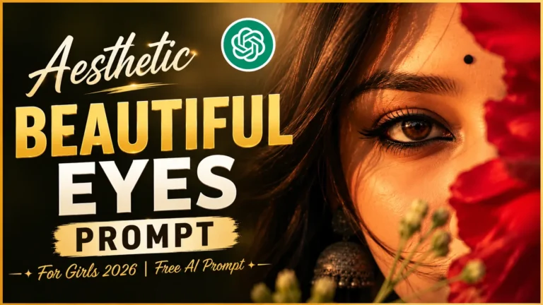 Aesthetic Beautiful Eyes Prompt For Girls 2026 | Free AI Prompt