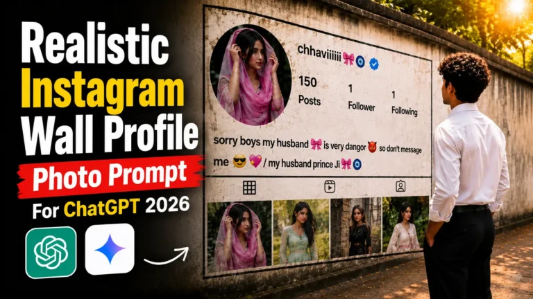 Realistic Instagram Wall Profile Photo Prompt for Chat GPT 2026