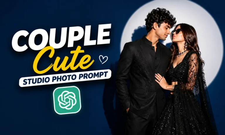 Cinematic Couple Studio Light Photo Prompt