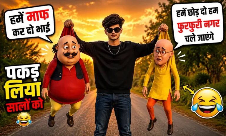 Motu Patlu Funny AI Video Photo & Video Prompt