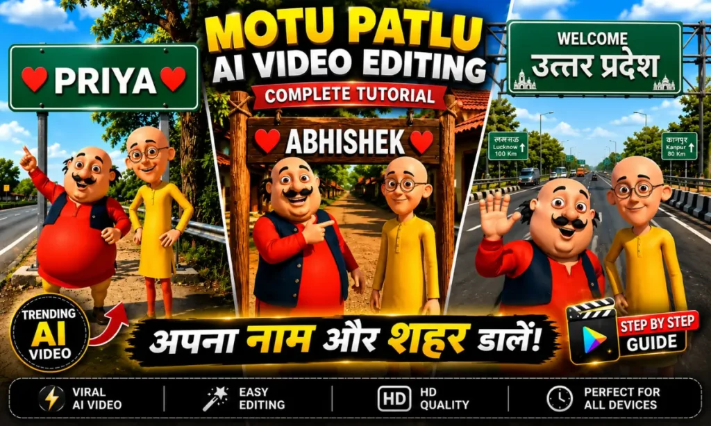 Motu Patlu Invitation Video Prompt