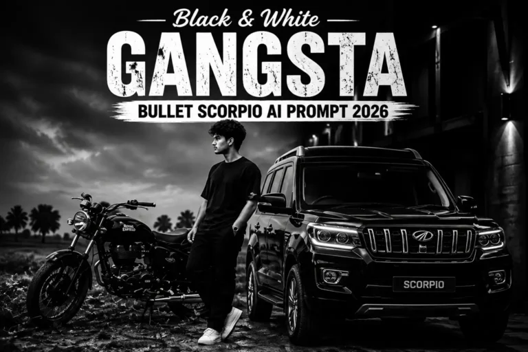 Black & White Gangsta Bullet Scorpio AI Prompt 2026